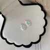 Pendientes de Plata de Ley S925 con Aguamarina Cepillada en Forma de Gota de Agua para Mujer, Modernos Clavos para Cartílago de Oreja Estilo Coreano Nicho Fresco, Lujo Accesible y Sensación de Alta Gama