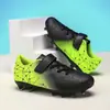 Chuteiras de futebol infantis transfronteiriças com velcro e travas para alunos do ensino fundamental e juvenil para treinamento esportivo e competição, tamanhos 29-39