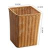 Papelera Estrecha para Baño Estilo Nórdico para Uso Doméstico, Cubo de Basura para Huecos de Cocina sin Tapa, Cesta para Papel Higiénico, Aspecto de Ratán