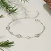 Pulsera Original de Rosa Tichia para Mujer Plata de Ley S925 Estilo Bosque Fresco Pequeño Nicho Lujo Accesible Versátil Pulsera de Flor