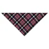 Toalla de Babero Triangular de Algodón y Poliéster a Cuadros Transfronterizo para Mascotas Decoración Navideña de Ambiente Bufanda para Perros y Gatos Venta al por Mayor