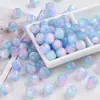 Cuentas Redondas de Resina de Color Crema Soñador con Agujero Grande Accesorios para Ropa DIY Accesorios para el Cabello Hebillas de Cuerda Hebillas para Zapatos Cuentas Accesorios para Ropa