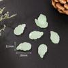 Pingente de Jade Sintético, Pingente de Borboleta de Jade Branco e Jade Amarelo, Estilo Chinês Verde Escuro e Verde Claro Acessórios para Colar DIY de Jade Sintético