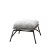 Conjunto de Mesa de Centro e Cadeiras de Rattan para Exterior Três Peças Pátio Jardim Ar Livre Varanda Lazer Corda Cadeira Sofá Individual