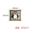 Almofada Padrão de Natal Design Original Yqt DIY Artesanal Cena de Natal Mini Casa Brinquedo Adereços Decoração