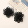 Estilo Coreano Lujo Accesible Malla Borde Quemado Flor de Cristal Bordada Estambres Rosa DIY Accesorios para el Cabello Hechos a Mano Broche Accesorios para Ropa