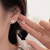 Aretes de Dona Envueltos en Plata de Ley S925, Diseño de Nicho Simple, Modernos, Compactos, Exquisitos y Versátiles