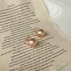 Temperamento Perla Zirconio Brillante Clip para Oreja Disco Repelente de Mosquitos Sin Perforación Aretes Casuales Pequeños Más Fáciles de Combinar Exquisitos Aretes Retro para Mujeres