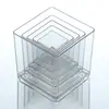 Terrário, bacia para banho de caranguejo eremita, bacia de banho quadrada/retangular de acrílico transparente para caranguejo marinho