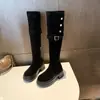Botas de Montar de Suela Gruesa de Caña Alta para Mujer 2026 Nuevo Llegado de Otoño Botas Altas Hasta la Rodilla de Tacón Alto Uso Bidireccional Temperamento de Moda Botas Largas