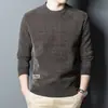 Suéter de Chenilla para Hombre con Forro de Felpa Engrosado Top de Invierno para Hombre de Mediana Edad y Adultos Mayores Suéter para Papá Camiseta Base