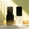 Botella de vidrio cuadrada de 30 ml para base de maquillaje líquida BB cream, disponible en stock, botella dispensadora tipo prensa para loción y esencia, material de empaque cosmético botella dispensadora