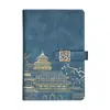 Cuaderno A5 de moda nacional de alta gama logo imprimible al por mayor bloc de notas con hebilla de cinturón traje de regalo retro para negocios cuaderno