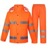 Conjunto de Impermeable y Pantalón de Lluvia para Adultos al Aire Libre Moda para Hombre y Mujer Reflectante Dividido para Montar Reparto Motocicleta Coche Eléctrico Impermeable