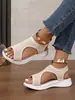 24 Sandalias Planas Transpirables de Tejido Volador Talla Grande Nuevas de Verano para Mujer Sandalias de Playa de Suela Gruesa Casuales Europeas y Americanas Calzado para Mujer