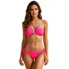 Traje de Baño de Dos Piezas Nuevo Estilo de Venta Caliente Europeo y Americano para Mujer, Bikini Sexy de Chica Caliente, Espalda Descubierta con Cuello Halter, Corte Ajustado, Transfronterizo