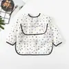 Paraguas niños impermeable babero manga larga mameluco impermeable bebé tafetán de poliéster para bebé ropa de comedor impermeable al por mayor