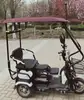Toldo para Triciclo Elétrico, Toldo Espessado, Triciclo Mini-Ônibus de Lazer, Toldo de Chuva Transparente, Toldo de Chuva Totalmente Fechado para Idosos