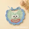 Collar para Mascota Cachorro Lindo Muñeco Tejido Babero Rábano Toalla Babero Saliva Gato Bufanda Calentador de Cuello Decoración