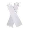 Guantes de Fiesta de Color Sólido Elásticos de Seda de Leche para Actuación Guantes de Vestir Accesorios de Disfraz para Festival