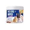Toallitas húmedas transfronterizas para limpieza y desodorización de mascotas, 100 piezas, para limpieza de ojos de gato y perro, limpieza de todo el cuerpo, hipoalergénicas, antibacterianas y eliminadoras de olores