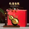 Adorno de Calabaza Ruyi de Caqui Esmaltado de Gama Alta Estilo Chino Nuevo Decoración para Sala de Estar, TV, Gabinete de Vino Regalo de Inauguración