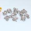 Ouro 14K Preenchido Cor Duradoura Sereia Borboleta Trevo de Quatro Folhas Fivela S Acessórios Pulseira DIY Colar Acessórios de Joalheria Material