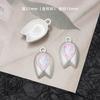 Estilo ins requintado Tulipa laço cruz doce liga strass pingente diy colar pulseira joia