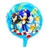 Globo Metálico de Aluminio de Sonic el Erizo Forma de Niño Sonic Dibujo Animado Globo para Decoración de Fiesta de Cumpleaños Infantil