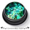 Cross-border magic color mixed green heart love nail art lantejoulas ultrafinas laser flash flash diamante pó acessórios para nail art