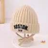 Toucas de Bebê, Toucas de Proteção de Orelha para Outono e Inverno, Toucas de Lã Tricotadas Quentes e Espessas Fofas e Super Fofas para Bebês e Crianças Pequenas, Bebês Meninos e Meninas
