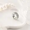Elegante pinza redonda trenzada de plata para el pelo, anillo único de hip-hop dulce y genial para rastas, pasador, pinza para el pelo, nuevo accesorio para el pelo de lujo ligero