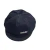 Boina Nueva para Niños de Mezclilla Letra Hello Gorra Octagonal Primavera y Otoño Cara Sonriente Gorra de Ala Corta para Niños y Niñas