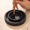 Tintero Grande de Piedra Natural con Tapa para Caligrafía, Adecuado para Uso Profesional con Pinceles de Tinta