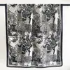Bufanda de Seda Verano Delgada de Algodón y Lino para Mujer Tacto de Alta Gama Estampada Amigable con la Piel Suave Protección para el Cuello Bufanda de Gasa Viaje Chal Protector Solar