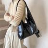Bolsa de ombro feminina de grande capacidade com laço doce e moda casual de inverno 2024