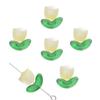 Hojas de Tulipán, Flores, Cuentas, Materiales de Cuentas Hechos a Mano para Bricolaje para Mejores Amigas Durante la Temporada de Graduación, Accesorios para Pendientes y Collares