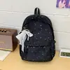 Mochila Estrela Menina Fofa Estudante do Ensino Médio Fashion Leve Estilo Ins Bolsa de Ombro Dupla Simples Estudante do Ensino Fundamental Viagem Mochila Pequena