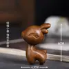 Sândalo verde chifre de rinoceronte sândalo vermelho comendo veado dos sonhos peça de mão escultura em madeira brincar veado mini fofo veado MengMeng pequenos ornamentos artesanato