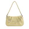 Bolso Clásico Elegante para Mujer con Pliegues Distintivo Bolso Nube Bolso de Mano Simple Versátil Moda Cremallera Cadena Bolso de Hombro