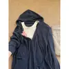Moletom com Capuz e Zíper Duplo Estilo Coreano para Mulheres, Primavera/Outono, Solto, Emagrecedor, Amigo da Pele, Casual, Versátil, Jaqueta Cardigan Top