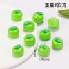 Simulación comer y jugar fruta naranja diy hielo a través de fruta bolsa ciega hecho a mano bola material pegamento crema resina accesorios