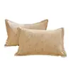Fundas de almohada de algodón puro, un par, 48X74 Funda de almohada individual, 100% algodón, Adecuadas para todas las estaciones, Funda interior para cojín del hogar, Pieza individual 2