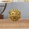 Cabeça de Animal em Bronze Leão Mordendo Espada, Pingente de Cabeça de Leão em Bronze, Decoração de Porta, Decoração de Casa, Placa de Cabeça de Tigre, Cabeça de Leão Octogonal
