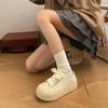 Jinmi Explosions Super Fire Platform Canvas Shoes Feminino 2023 Nova Primavera e Outono Estilo Hong Kong Estudante Sapatos Brancos Leves