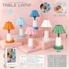 Lámpara de mesa pequeña táctil de escritorio, simple y creativa, para el hogar, dormitorio, 1200 mAh, lámpara de escritorio de 5 niveles para estudio