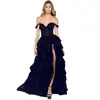 Vestido de Novia Romántico Estilo Europeo de Verano 2026, Estrellado, Esponjoso, con Cola Larga, de un Solo Hombro, Ceñido a la Cintura, para Niñas