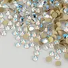 Pedras Strass Redondas com Fundo Plano para Atacado, Pedras de Vidro com Fundo Plano, Acessórios DIY para Nail Art, Pedras Strass Coloridas, Pedras Strass Trituradas Deslumbrantes, Venda Quente Transfronteiriça