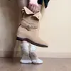Novas botas curtas estilo inverno com design retrô de dobra, emagrecedoras para primavera e outono, botas cowboy americanas estilo western com zíper duplo 2026