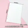 Páginas Divisorias Desmontables A5A6A7 para Cuadernos de Hojas Sueltas, Páginas de Índice Transparentes, Páginas de Recarga para Álbumes, Bolsas de Almacenamiento de PP de Seis Agujeros